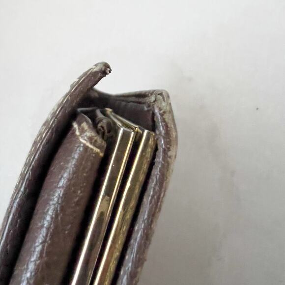 VIntage Gucci Wallet Trifold Brown Monogram GG Passport Sherry Line Canvas 80s - Picture 15 of 16